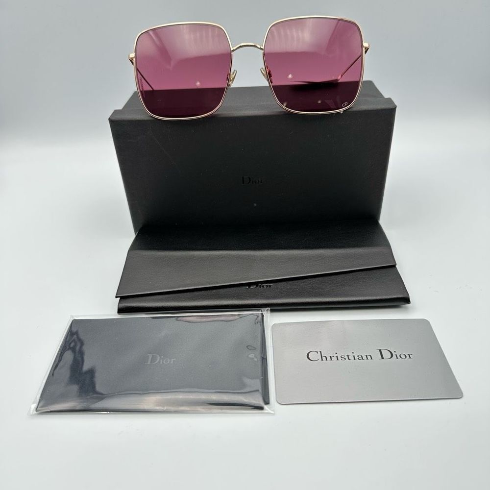 Christian Dior STELLAIRE 1 Gold/Violet (DDB/VC) Unisex Sunglasses New In Box